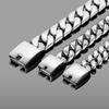 European & American Hot-Selling 32mm Thick Cuban Chain Bracelet Set - Bold Gold Titanium Steel Design