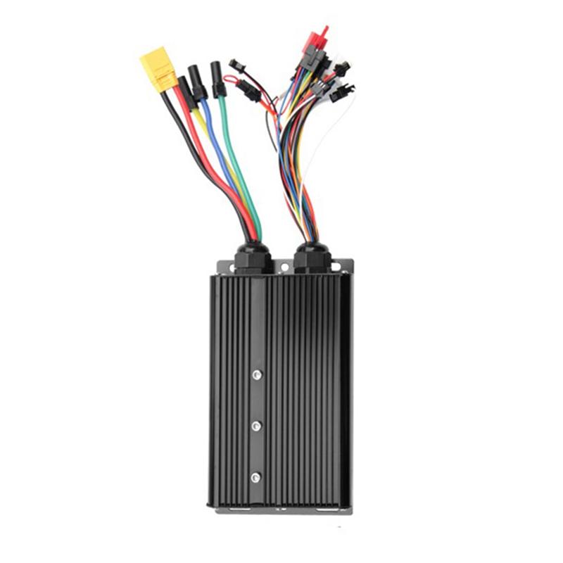 

Dual Mode 48V-72V 80A 3000W Sine Wave Ebike Controller 18 Tube With XT-150 Plug For For Electric Bike чёрный