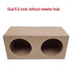 6.5-inch Double Horn Subwoofer Empty Cabinet for DIY Car Speaker/Amplifier