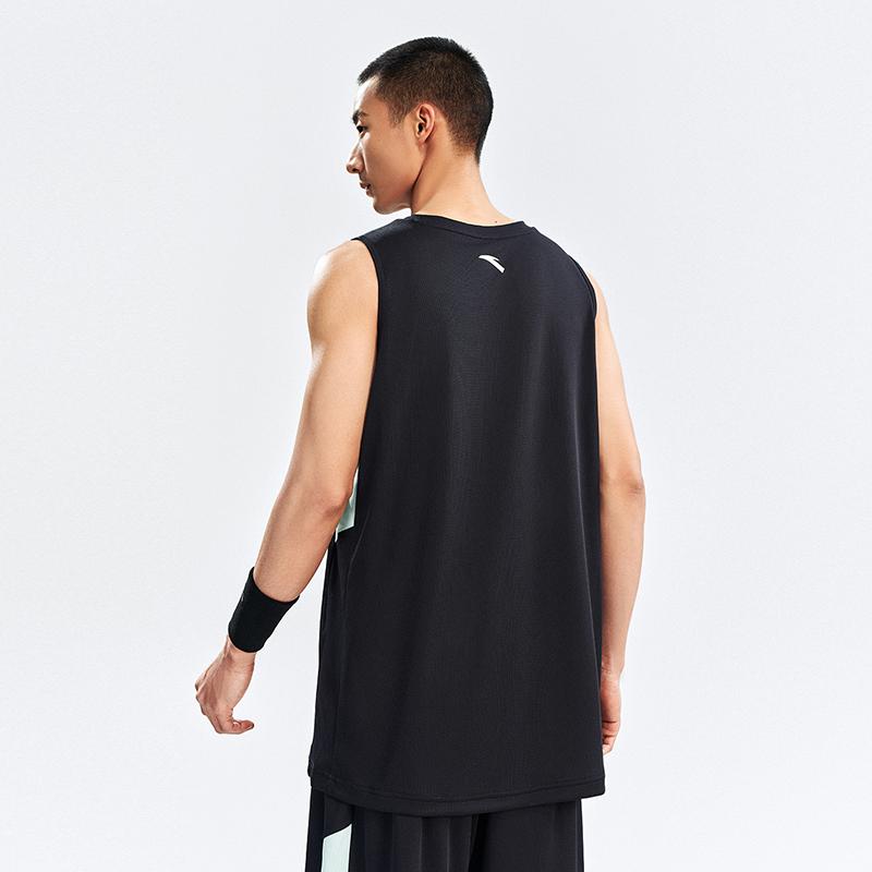 Anta Logo Breathable Moisture-Wicking Quick-Dry Sports Fitness Running Professional Training Tank Top And Shorts Basketball Set 952621205-6