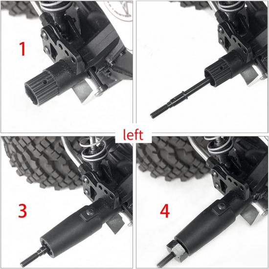 Steel Rear Axle CVD Drive Shafts for 1/10 RC Axial Wraith 90018 90048 RR10