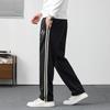 Firstview Men's Loose Striped Straight-Leg Casual Sports Pants