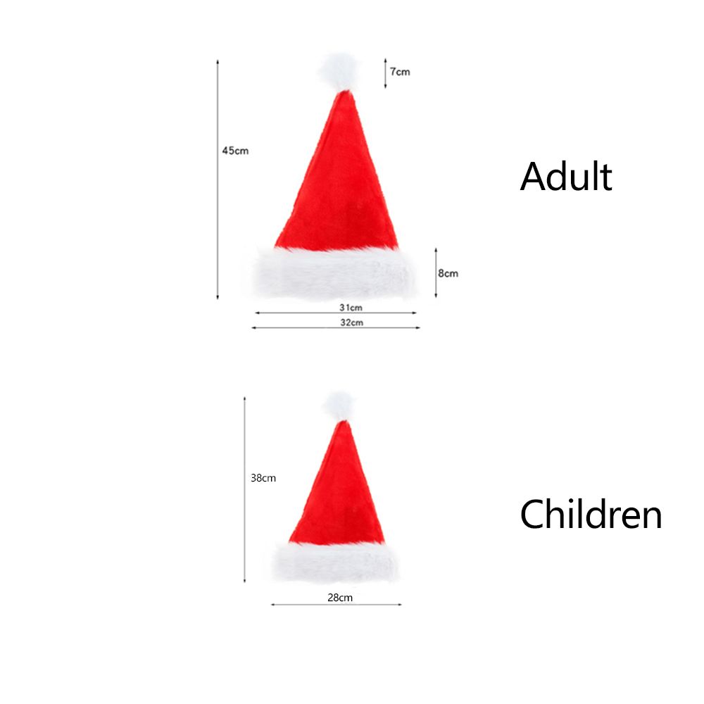 Xmas Caps For Adult Children Christmas Hat Christmas Decorations Santa Claus Hat Xmas Holiday Hat
