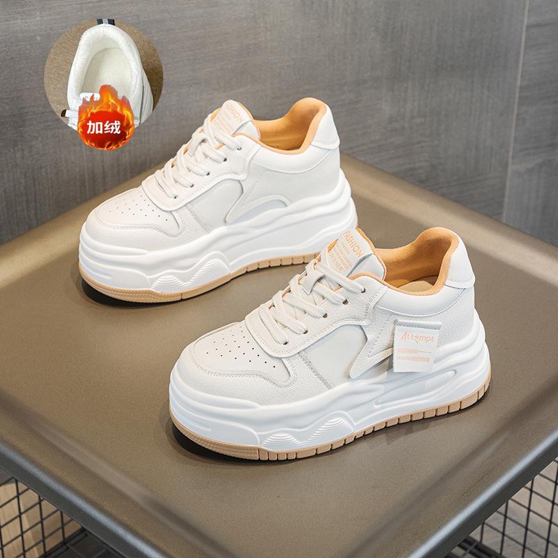 Height-increasing shoes within centimeters, new thick-soled small shoes, casual sports muffin height-increasing small white shoes