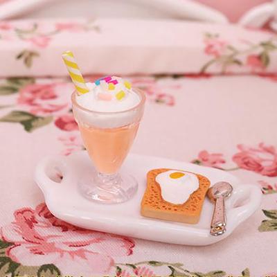 1Pc 1:12 Dollhouse Miniature Ice Cream Cups Doll House Kitchen Food Accessories
