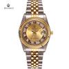 REGINALD Golden Lady Watch Date Crystal Styles Women's Dress Clock Water Proof