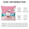 C-Cony Cartoon Cushion Cover Pillowcase Ultra Soft Skin Friendly Fabric Cloud Like Comfort & Concealed Zipper