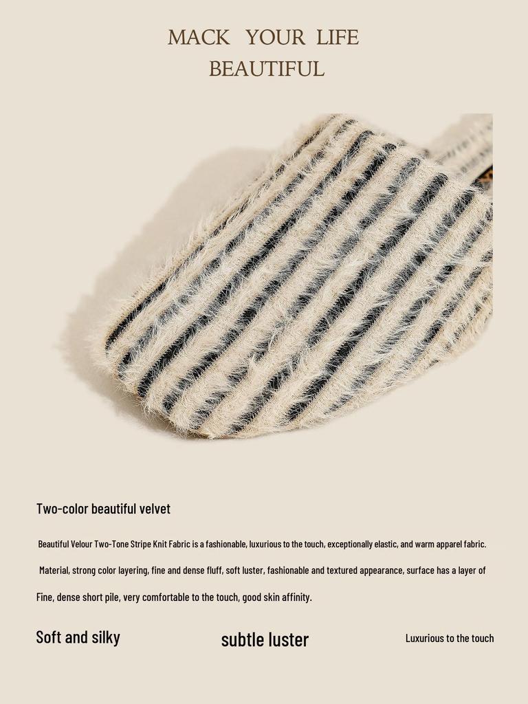 Cloud Group Flauschige Daunenpantoffeln aus Baumwolle mit Anti-Rutsch-Sohle für Damen & Herren - Herbst/Winter