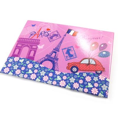 [M1352] - Magnet 'Weekend In Paris' Pink Blue