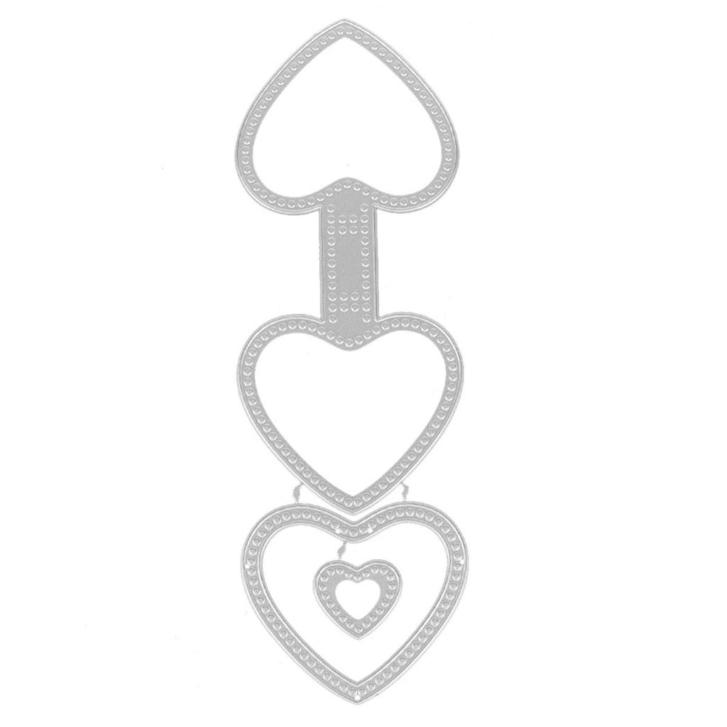 DIY Three Love Templates Embossed Metal Carbon Steel Knife Die Etching Cutting Knife Die