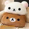 Plush Rilakkuma Pillow For Kids And Teens Soft Cotton Bed Cushion For Dorm Room Decor