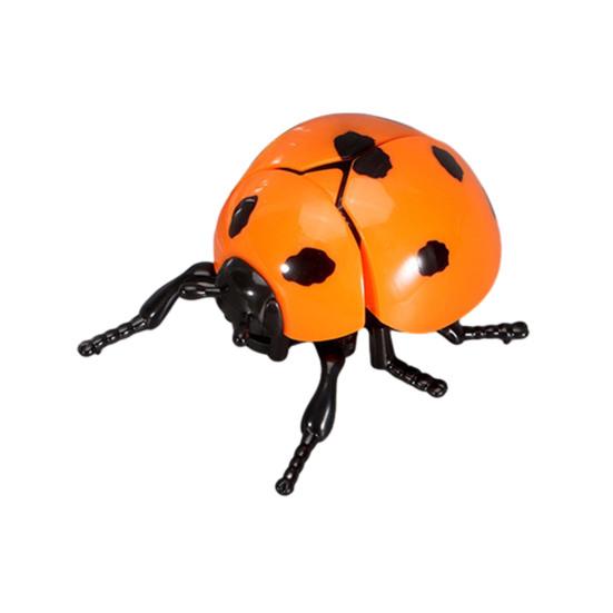 Wind-up Simulation Ladybird Toy Stress Relief Clockwork Beetle Toy Toddlers Boys Girls Educational Interactive Insect Model Decoration