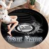 Sk Sturm Graz Crest Custom Name Round Area Rug Carpet Rug For Living Room Bedroom Sofa Playroom Decor Nonslip Floor Mat