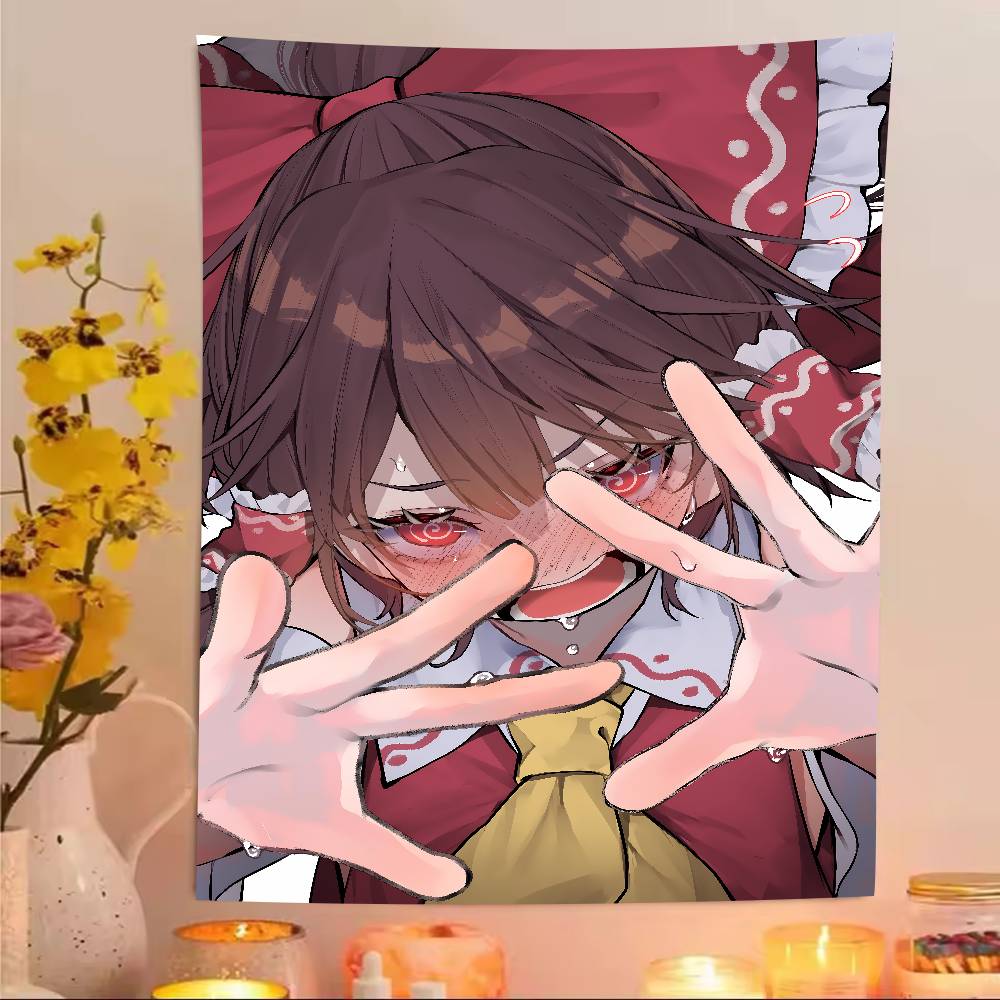 XXL Fashion Hot Popular Touhou Project Tapestry Anime Surrounding Bedroom Study Home TapestryRoom Dormitory Game Room Decoration