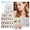 120Pcs 316 Surgical Stainless Steel Hoop Earring Findings Wine Glass Charms Rings with 200Pcs 304 Stainless Steel Jump Rings Stainless Steel Color