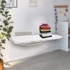 Bymaocar White Folding Ironing Board, Rust-Proof 37.4*7.5iIn Wall Mounted Clothing Storage Board for Households & Laundry Shops