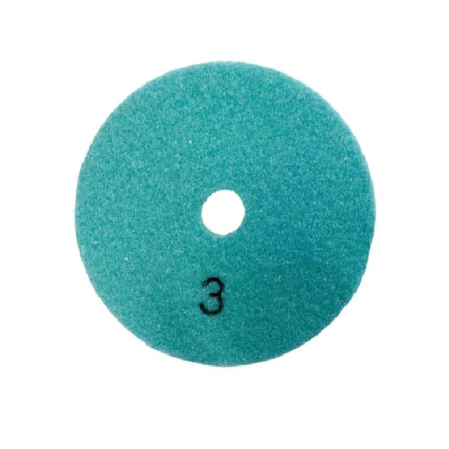 3PC Polishing Pads Granite Polishing Tool Pad Sanding Disc 4 Inch 100mm Dry/Wet Diamond 3 Step Polishing Granite Marble Disk