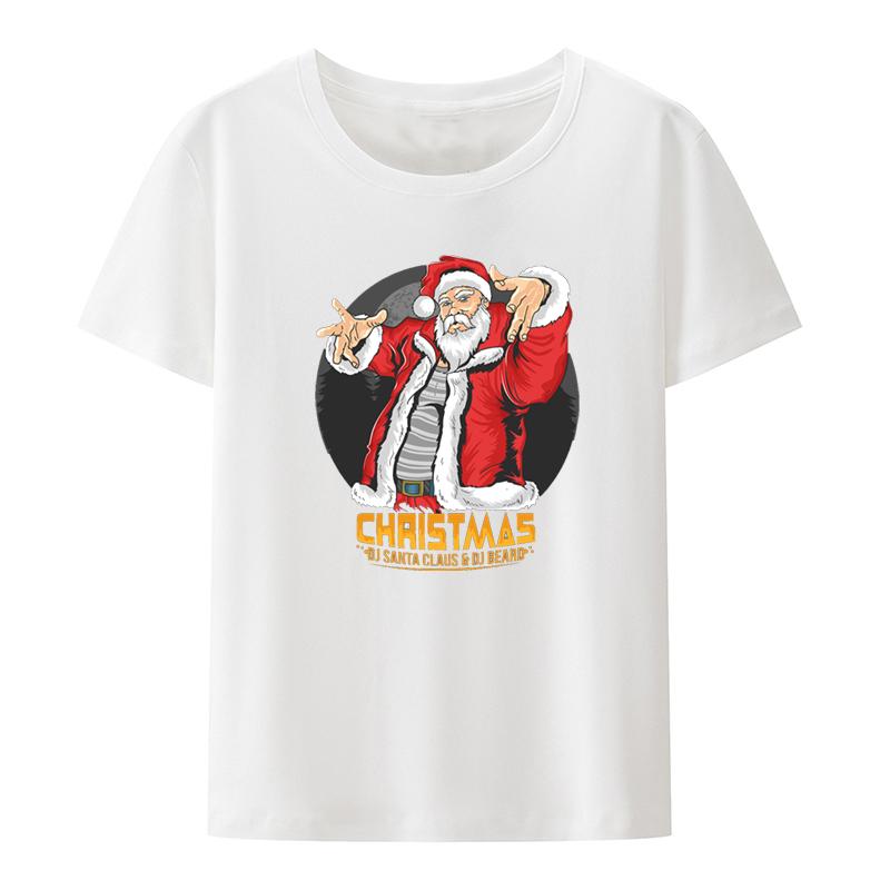 Santa Claus In Hip Hop Dancing Style Graphic Printed Tshirt Funny Tee Tshirts Summer Clothes For Unisex Clothing Casual Humor