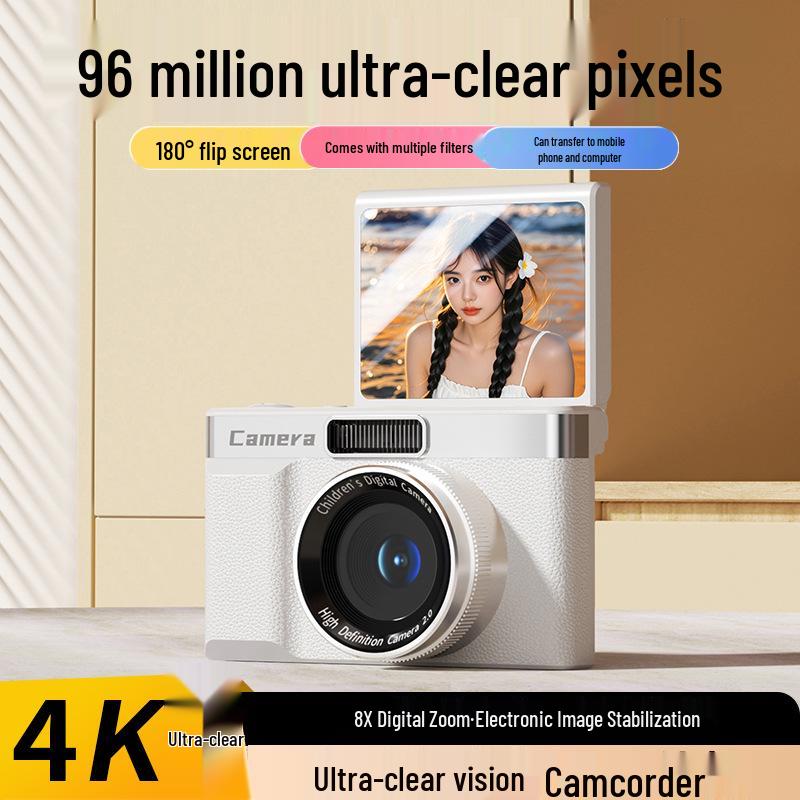 Retro Flip Screen HD Instant Pixel Camera for Students