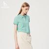 HAZZYS Women's 2025 Summer Solid Polo Shirt ASTSE0CBE09