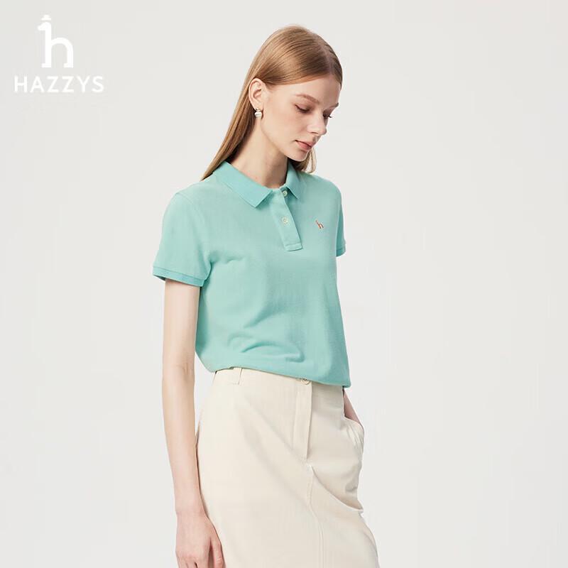HAZZYS Women's Summer Solid Casual Polo Shirt