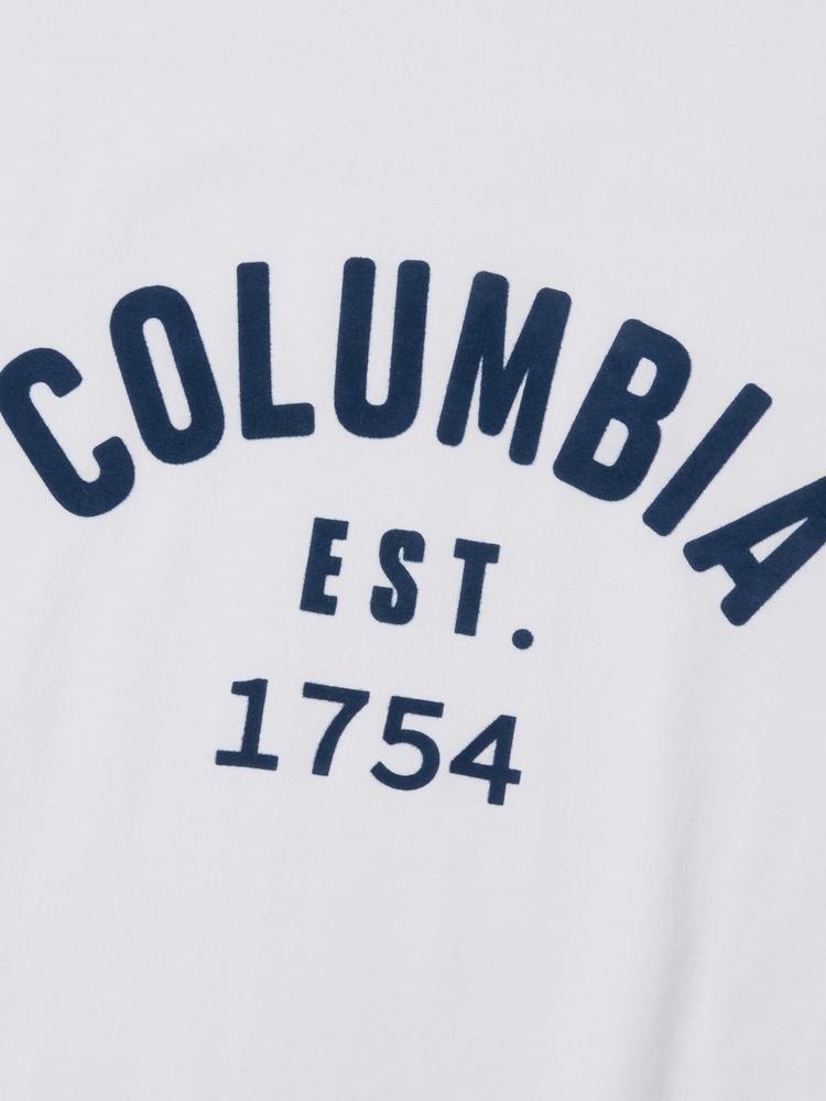 COLUMBIA UNIVERSITY Cu 1754 Arch Logo S/S T-Shirts White
