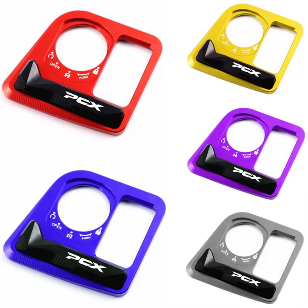 Aluminum Zinc Zinc Alloy Ignition Switch Cover Electric Door Lock Button Cover  for Honda PCX125 PCX160