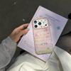 Cute Pink Cartoon Animals Glitter Phone Case For iPhone 17 16 15 14 Pro Max Kawaii Bunny Charm Wrist Strap Protective Cover for