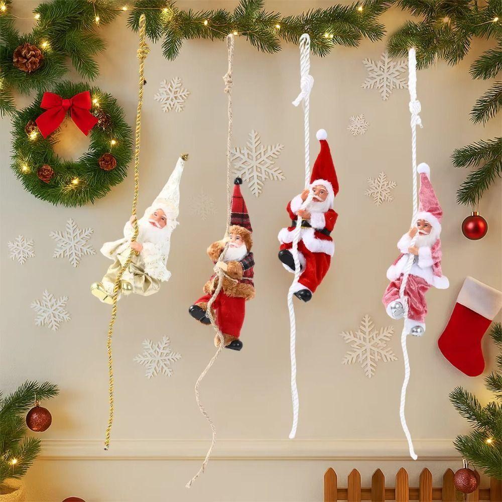 Xmas Decorations Santa Claus Hanging Pendants Cartoon Christmas Tree Ornament  for 2025 Xmas
