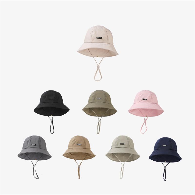 Fisherman Hat Summer Anti-Splashing Shawl Sunscreen Couple Solid Color Sun Hat