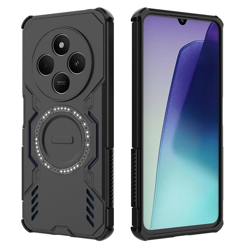 Applicable to Xiaomi Redmi 15C butterfly armor magnetic mobile phone case Redmi 14C heat dissipation and anti-drop Redmi A4 protective case