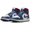 New JORDAN 1 Mid French Blue Gym Red Women's BQ6472-146