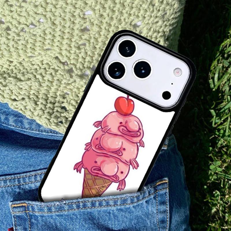 Cartoon Blobfish Phone Case Cover for IPhone 11 12 13 14 15 16e 17 Pro Max Coque for IPhone 17 Air