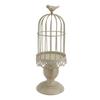 Klatka dla ptaków Świecznik Żelazny Vintage Odłączana Stabilna Podstawa Dekoracja Klatki dla Ptaków do Sypialni Restauracji S