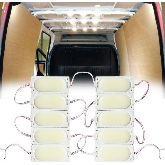 

Ampper 12V 10 Pcs COB LED Interior Van Lights, White 10 Pcs