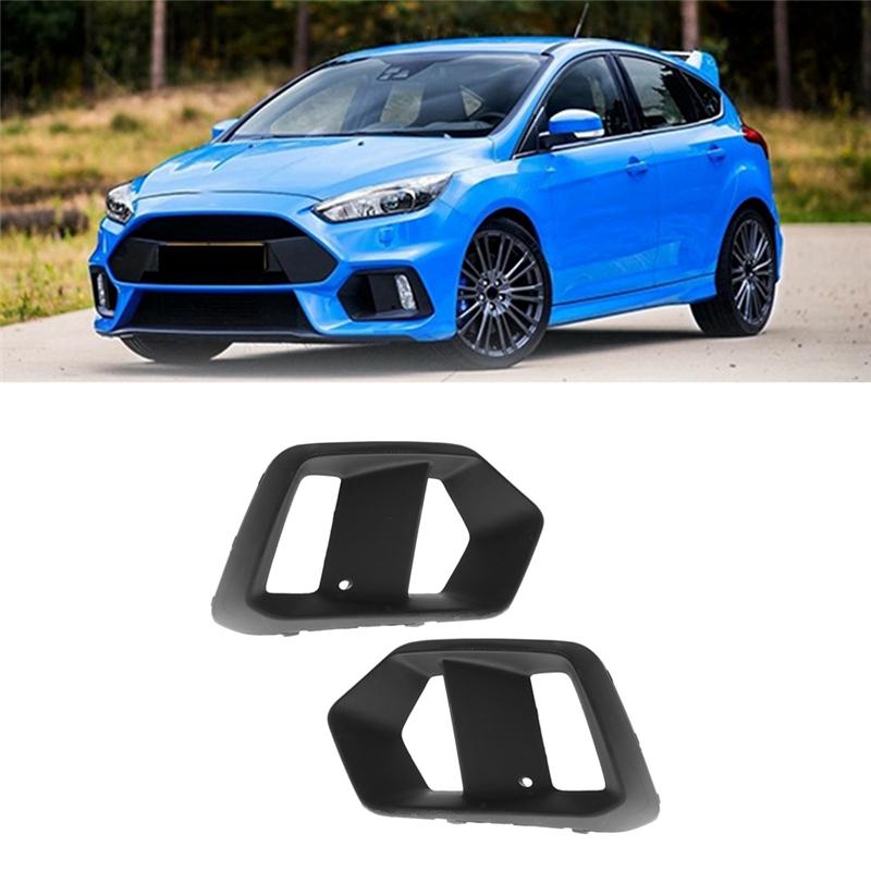 Car Fog Light Cover Headlight Frame For Ford Focus RS 2015-2018 Fog Grille Moulding Case Car Accessories
