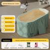 Foldable Full Body Bath Tub for Adults & Couples - Compact Household Bath Basin & Children's Sitz Bath