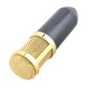 Wired Condenser Microphone XLR to 3.5mm Professional Broadcast Recording Mic with Shock Mount for PC Laptop