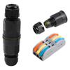 Waterproof Cable Connector Quick Connection 2/3 Pin Electrical Terminal Adapter Wire Connector  For Outdoor Use