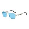 Spring Style 3Pcs/set Rectangle Sunglasses Fashion Metal Frame Women Men Ellipse Sun Glasses for Female Male Square Sunglasses