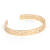 Factory direct sales of new jewelry, popular European and American pentagram hollow opening bracelet, retro fashion temperament bracelet