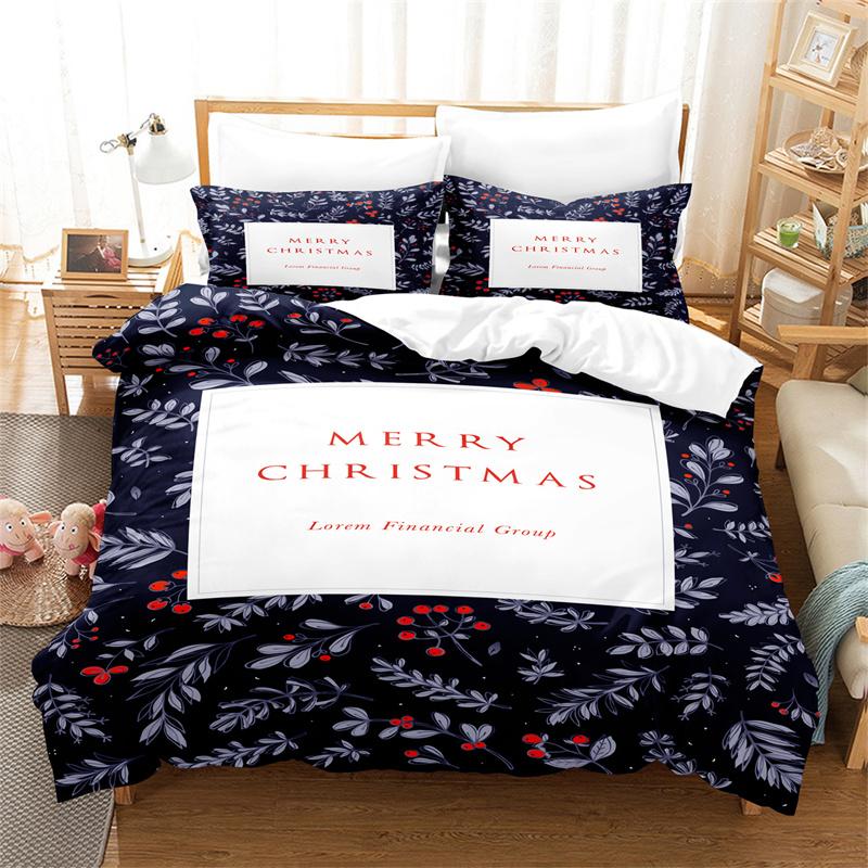 Christmas Duvet Cover Fashion Girls Boys Bedding Set Queen Double Bed Set Comforter Set Children Bedding Duvet Cover Set