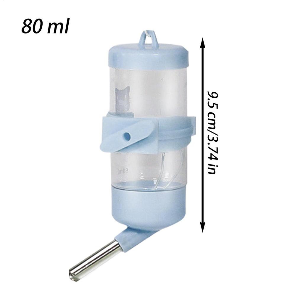 Hamster Drinker Water Bottle No Drip Small Animal Water Dispenser Pet Drinker Stand for Guinea Pigs/Hamsters/Bunnies/Ferrets