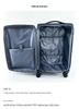 Luxury Men's Soft Leather Business Trolley: Large Capacity Travel Suitcase with Universal Wheels and Combination Lock.