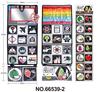 Baby Can'T Tear Desk Calendar Cloth Book Fun Mirror Toy 0-3 Years Old Early Education English Letter Black And White Color Cloth Book