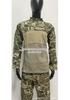 Maglia Tattica da Combattimento da Uomo Traspirante ad Asciugatura Rapida con Camouflage a Maniche Lunghe