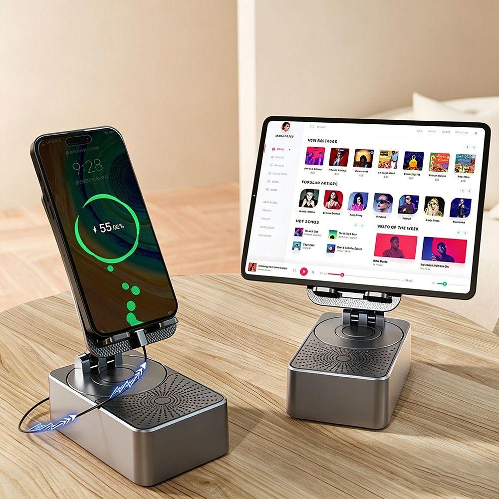 Adjustable Smart Rotating Phone Stand Portable Phone Stand Gifts Bluetooth Speaker Phone Holder