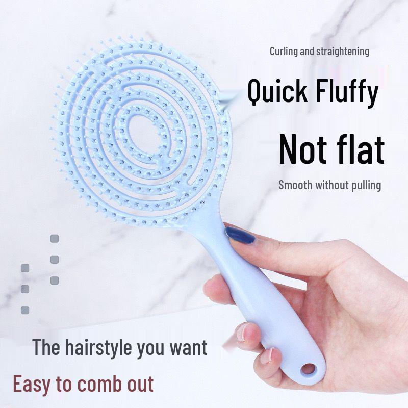 Macaron Color Lollipop-Shaped Comb for Fluffy Hairstyles