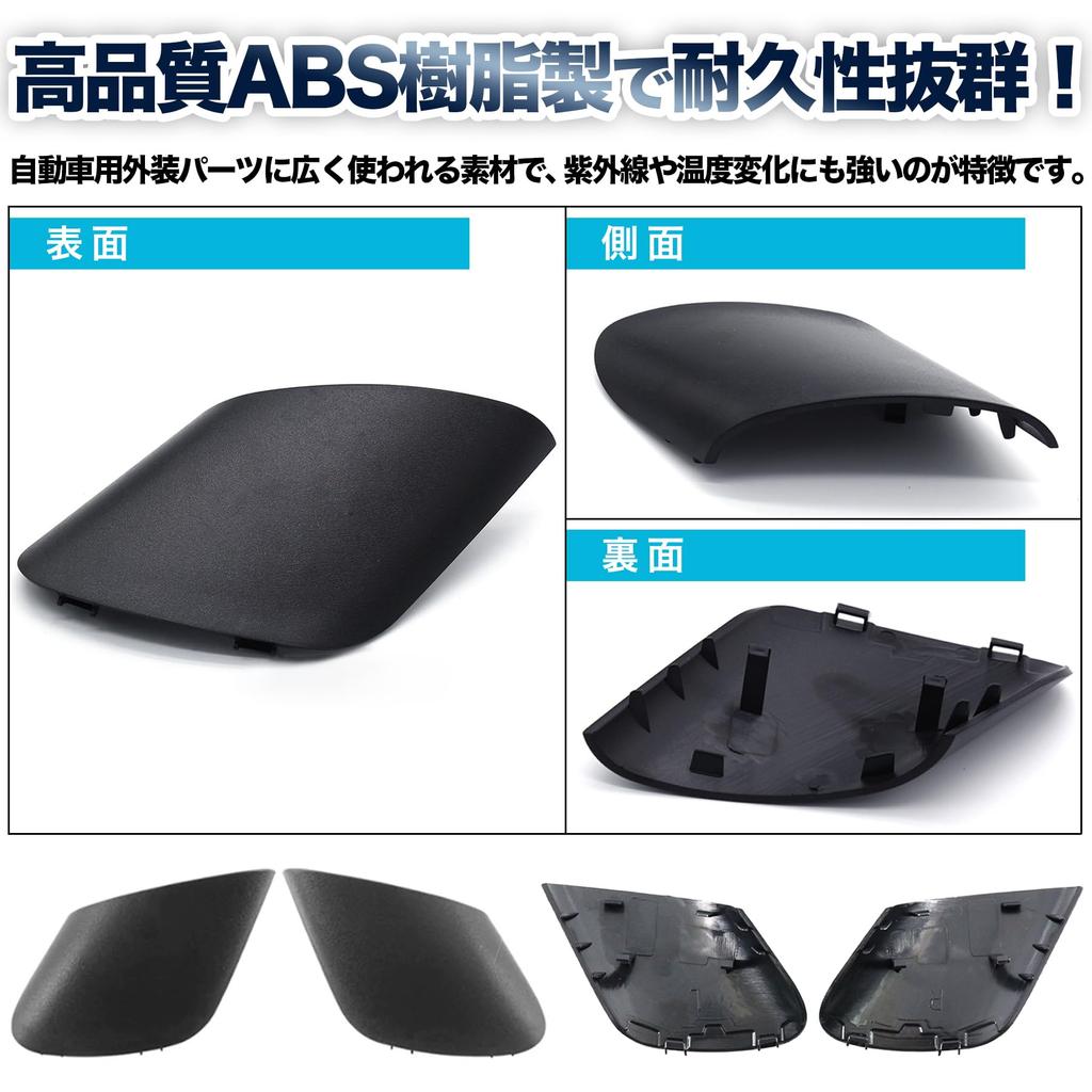 ROOOCYY Fiat 500 Pokrywa Lusterka Dolna Pokrywa ABS Kompatybilna z