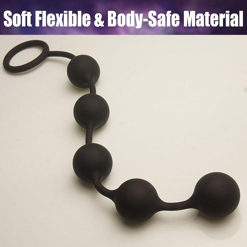 Anal Beads Sex Toys,5 Gradient Size Balls Butt Plugs for Depth Anus Training,Analplug Buttplug Butplug